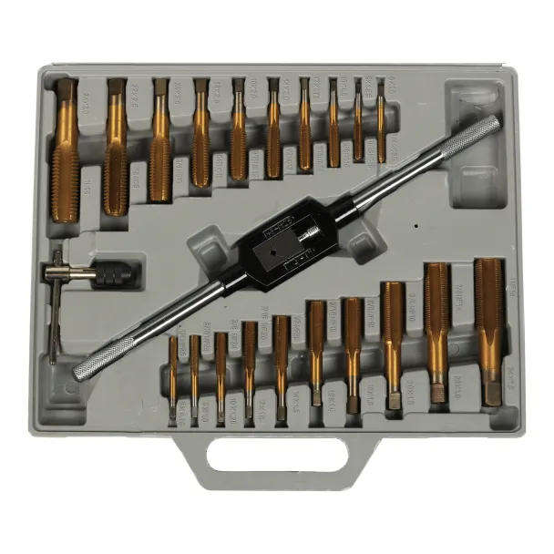 45-Piece Imperial Tap & Die Set  Alloy Steel with Titanium Coating
