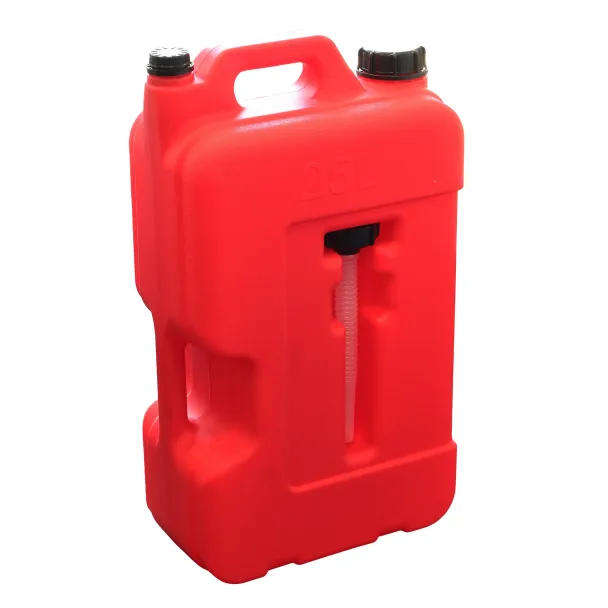25L Red Petrol Jerrycan with Easy Pour Spout