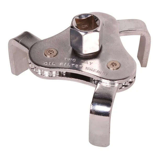 Two-Way Auto-Adjusting Oil Filter Wrench  Three-Jaw Design for 2.5" to 4.5" Filters