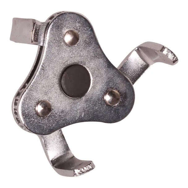 Two-Way Auto-Adjusting Oil Filter Wrench  Three-Jaw Design for 2.5" to 4.5" Filters