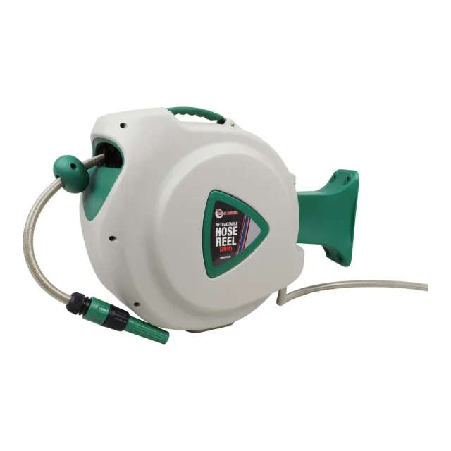 20M Garden Hose with Wall-Mountable Retractable Reel