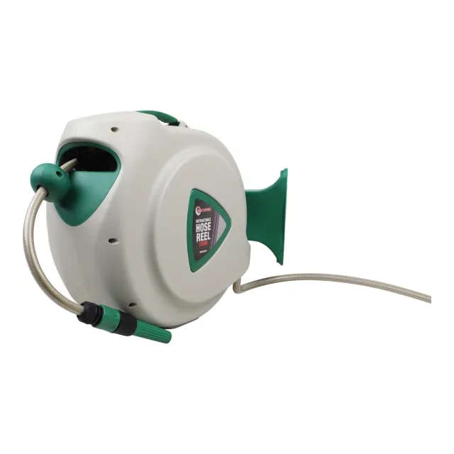 20M Garden Hose with Wall-Mountable Retractable Reel