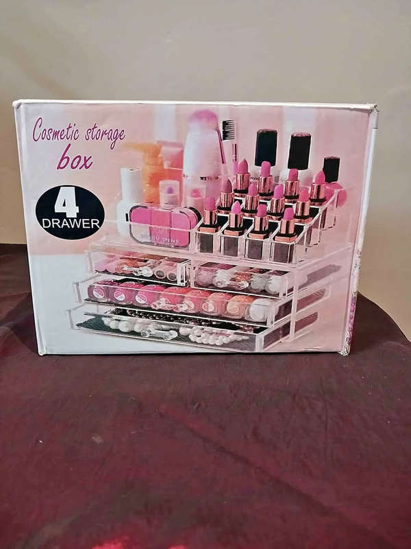 Cosmetic Storage Box  4 Drawer for Organized Beauty Essentials