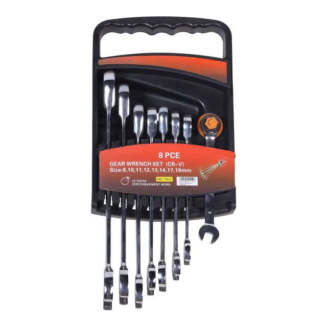 8 PCS Gear Wrench Set