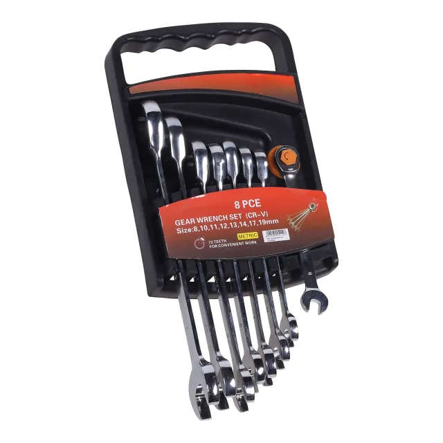 8 PCS Gear Wrench Set