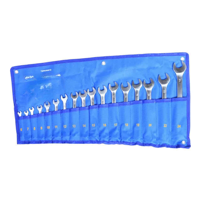 17 Piece Satin Finish Combination Spanner Set