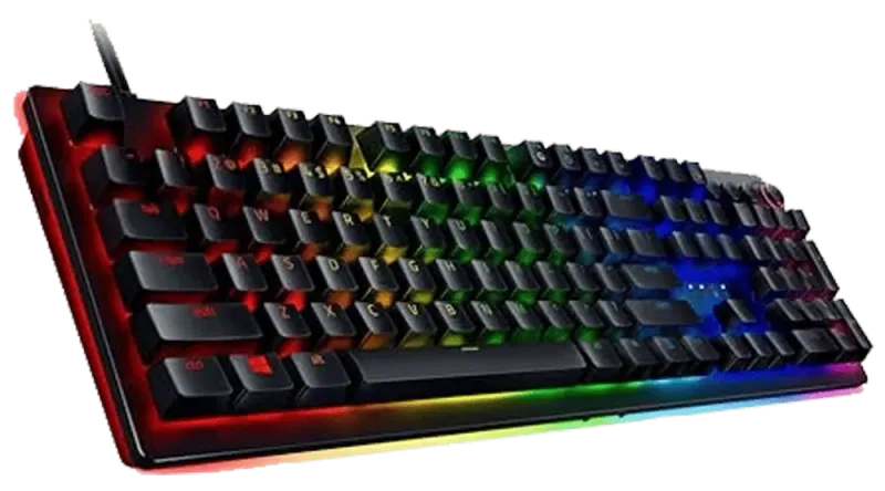 Razer Huntsman V2 Optical Gaming Keyboard  Clicky Purple Switches & HyperPolling Technology
