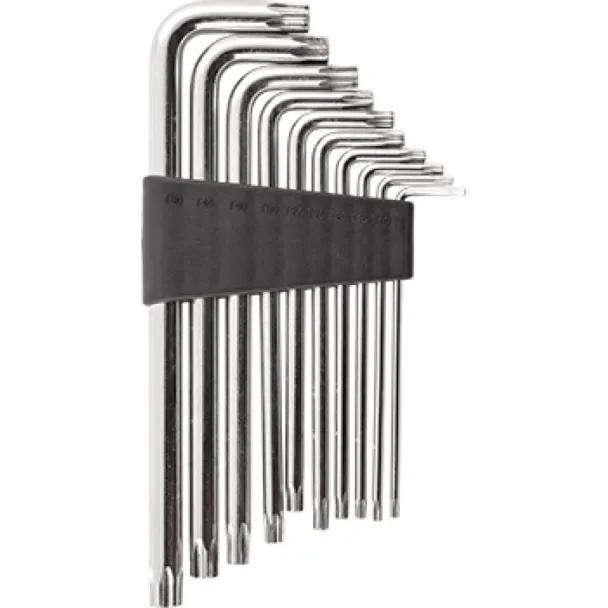 Torx Security Set  10 PCS (T9 to T50) Chrome Vanadium