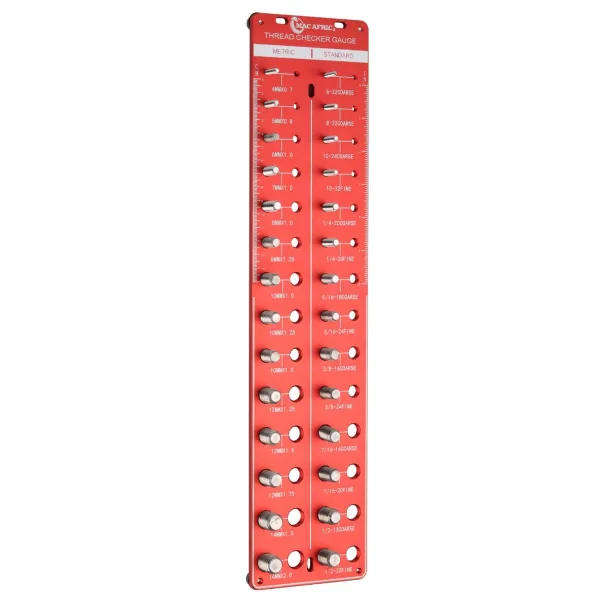 28-Piece Nut & Bolt Thread Checker  Metric & Imperial