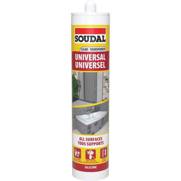 Clear Universal Silicone Sealant 270ml  Waterproof & Anti-Fungal