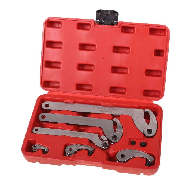 8 PCS Adjustable Hook & Pin Wrench Set
