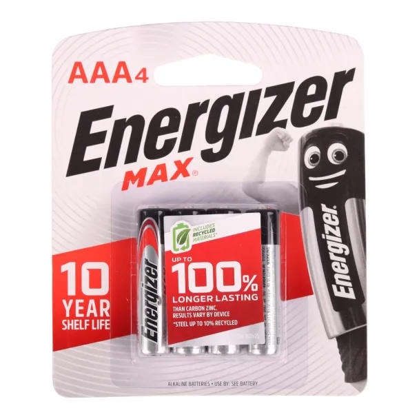 Max AAA Alkaline Batteries  4-Pack