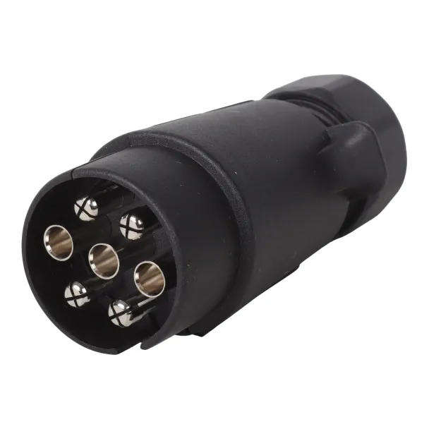 7-Pin Male Trailer Plug  Plastic, N Type, 69mm