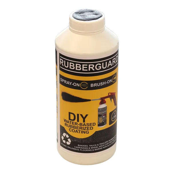 RUBBERGUARD 1L Water-Based Rubberizing Coating  Black
