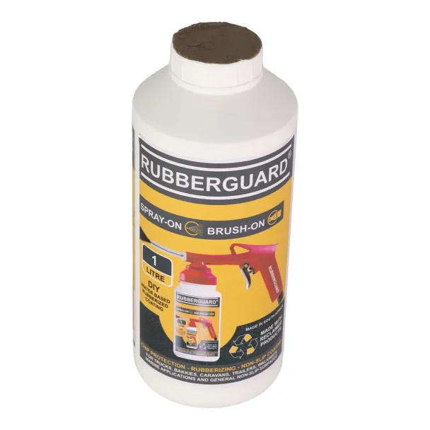1L Tan Stone Rubberizing Coating  Water-Based Non-Slip Protective Finish