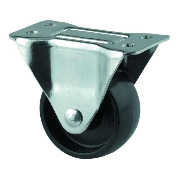 65mm Polypropylene Fixed Rubber & Castor Wheel