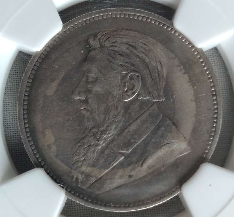 1896 ZAR Kruger 2 Shillings XF45 NGC Graded