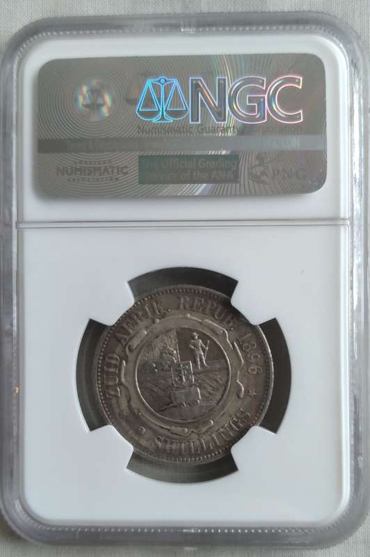 1896 ZAR Kruger 2 Shillings XF45 NGC Graded