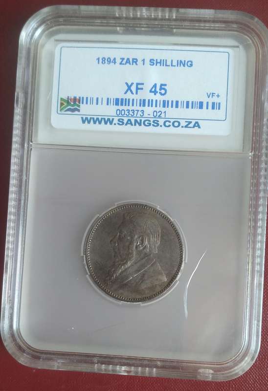1894 ZAR 1 Shilling XF 45