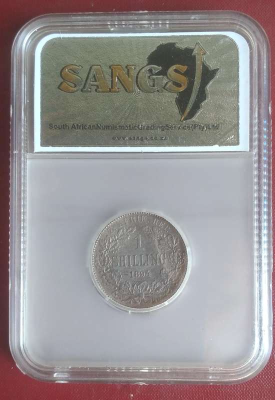 1894 ZAR 1 Shilling XF 45