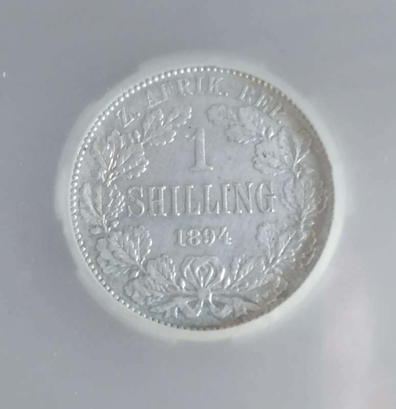 1894 ZAR 1 Shilling XF 40