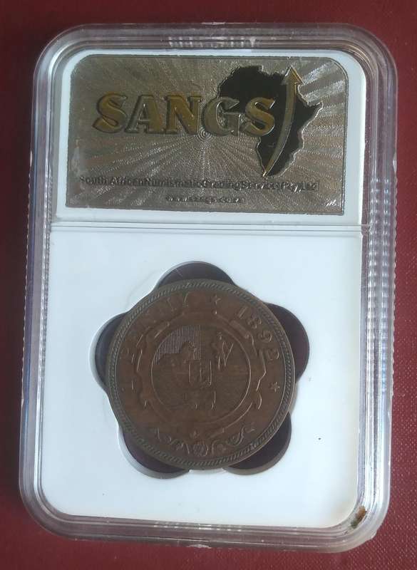 ZAR 1 Penny 1892 XF 40