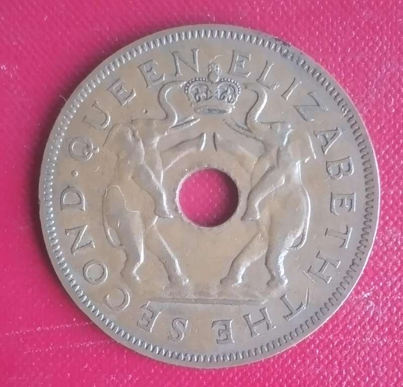 One Penny Rhodesia 1955