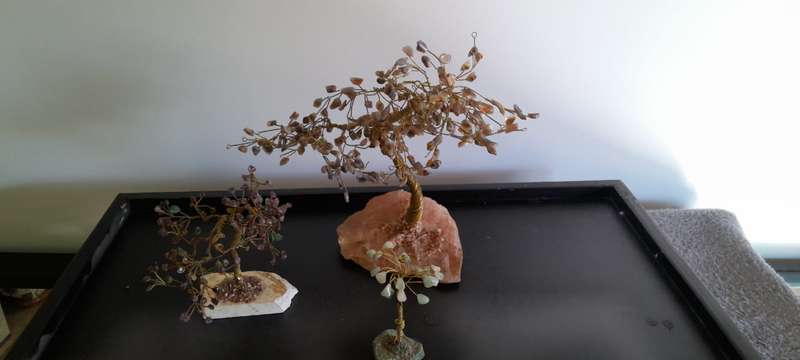 Set of 3 Beautiful Trees Precious Gemstones