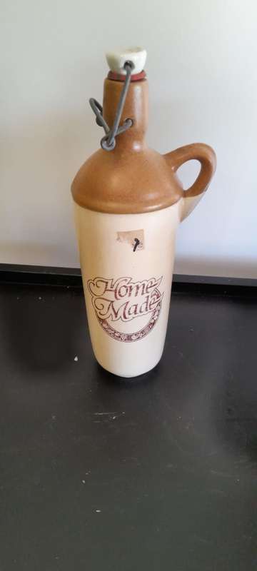 Set of 3 Stoneware Jugs (Mampoer Witblitz and Homemade)