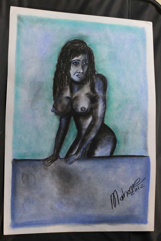 Original artwork by Lucas Mahome  - Nude (Pastel) 2012