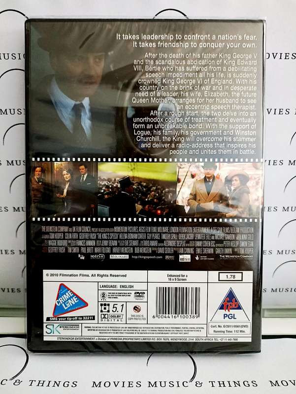 The King's Speech - Colin Firth (New DVD)