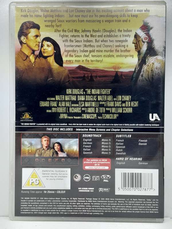 The Indian Fighter - Kirk Douglas (DVD)