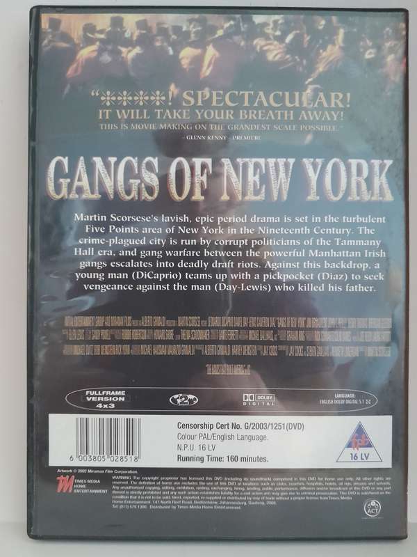 Gangs of New York (DVD)
