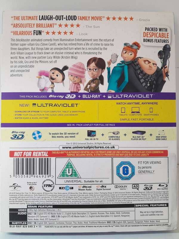 Despicable Me 2 (Blu-ray + Blu-ray 3D)