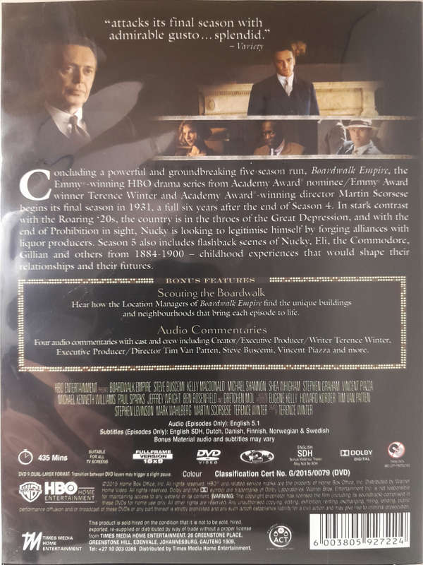 Boardwalk Empire - HBO TV series - Season 4 and 5 (DVD)