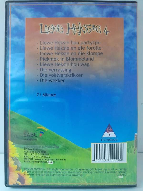 Liewe Heksie 2 & 4 Elkeen het 8 episodes (DVD) SAUK TV Series