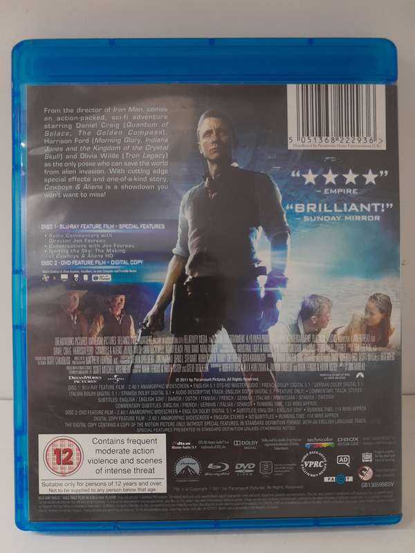 Cowboys and Aliens - Extended Director's Cut (Blu-ray Disc, DVD and Digital)