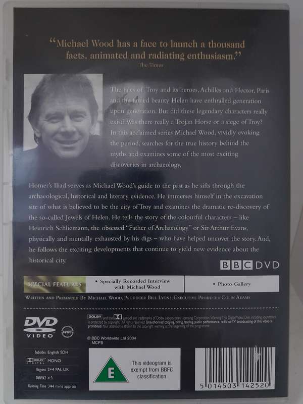 In search of the Trojan War by Michael Wood - BBC Series (DVD)