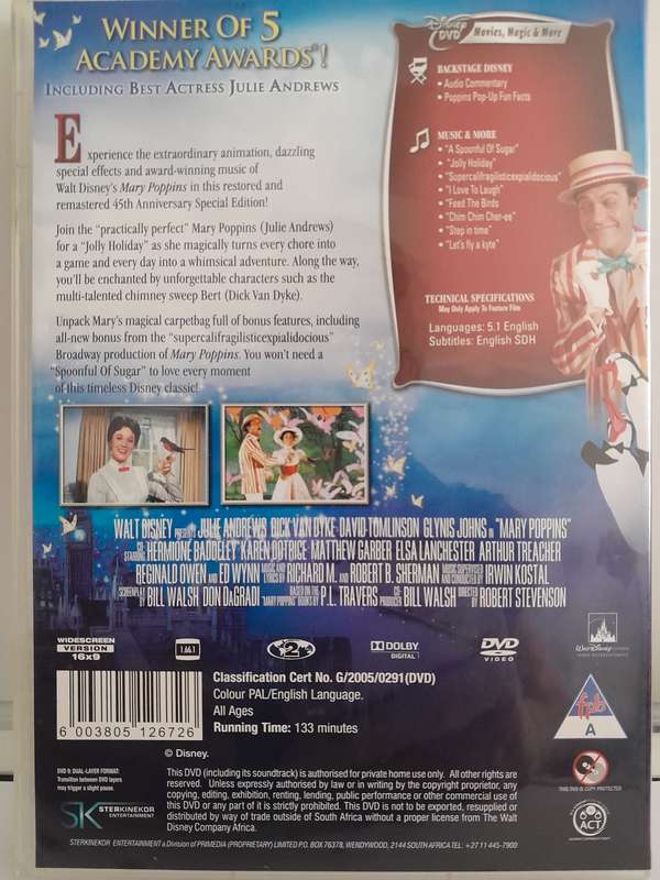 Mary Poppins - 45th Anniversary Edition (DVD)