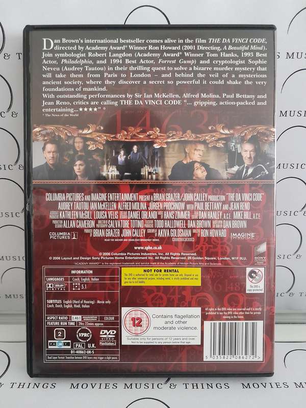 Robert Langdon 3 - Movie Set - The Da Vinci Code - Angels and Demons - Inferno (DVD)