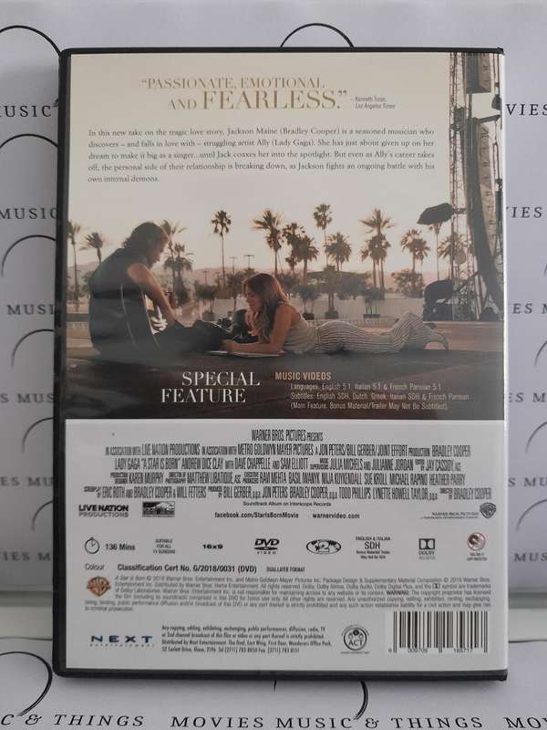 A Star is Born - Bradley Cooper (DVD)