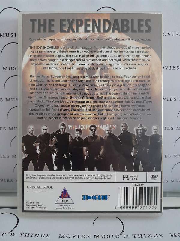 The Expendables - Sylvester Stallone (DVD)