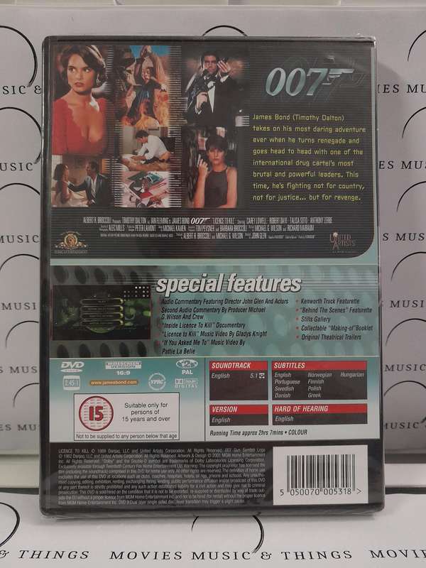 007 - 1989 - Licence to Kill - Timothy Dalton (DVD)