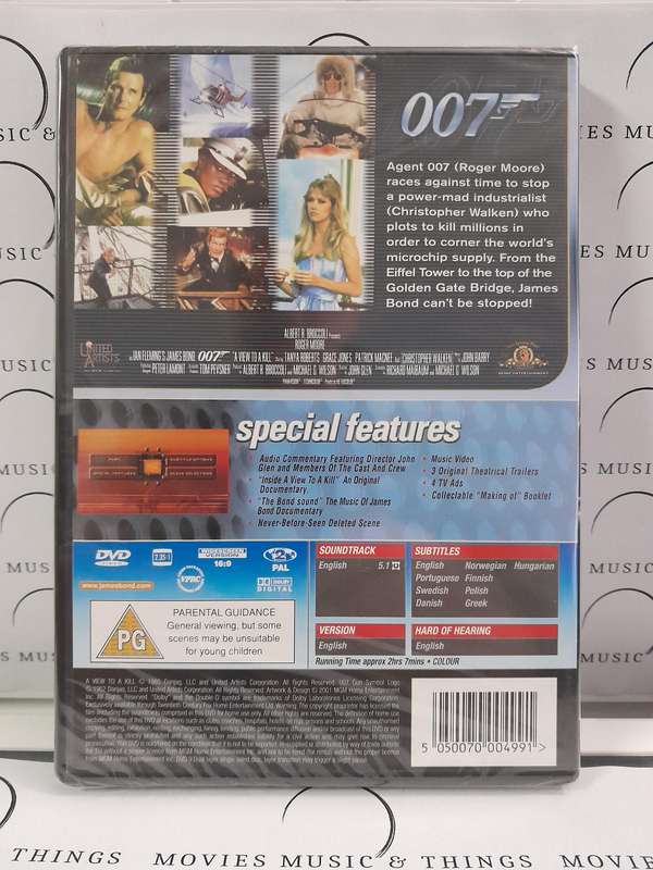 007 - 1985 - A View to a Kill - Roger Moore (DVD) Special Edition - New