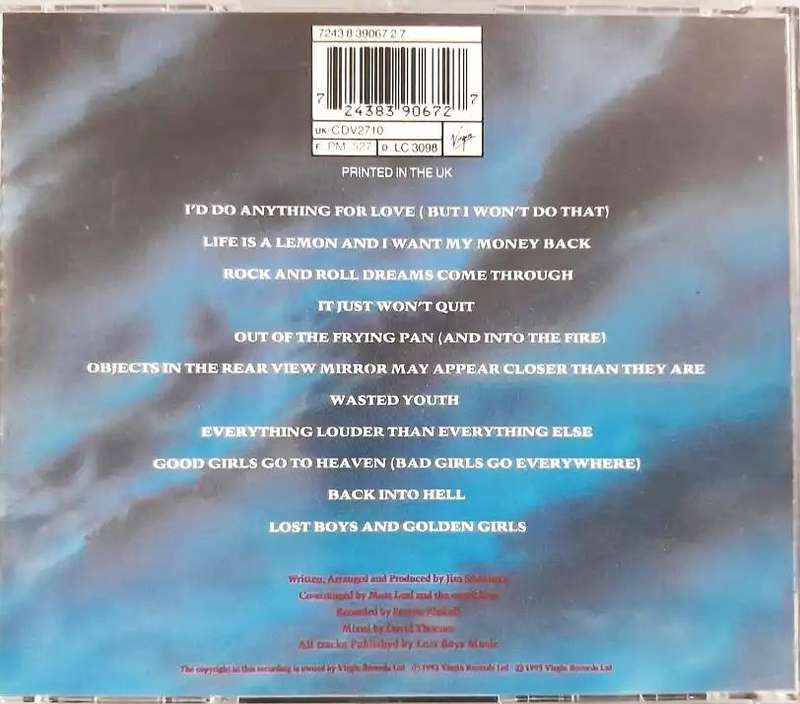 Meatloaf - Bat out of Hell II (CD)
