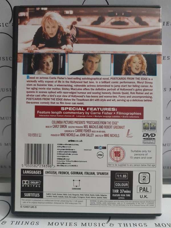 Postcards from the edge - Meryl Streep (DVD)