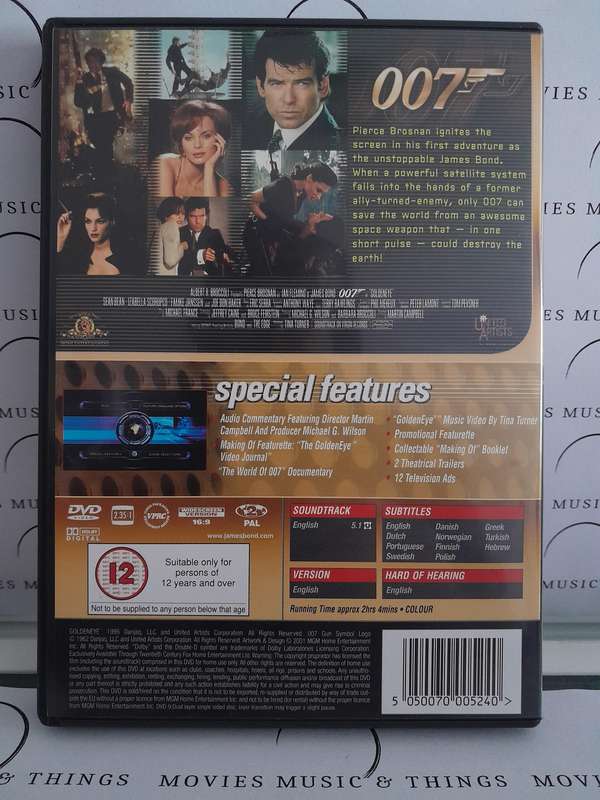 007 - 1995 - Golden Eye - Pierce Brosnan (DVD) Special Edition