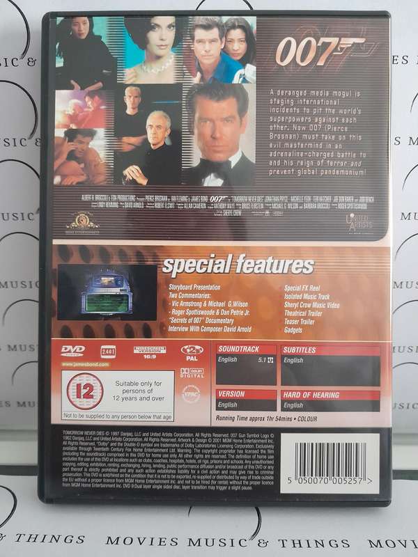 007 - 1997 - Tomorrow never dies (DVD) Special edition