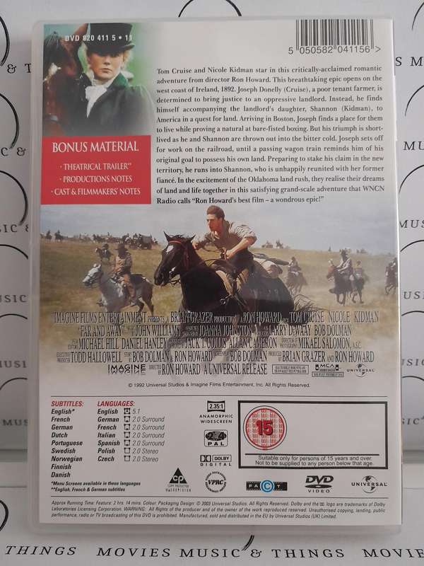 Far and Away - Tom Cruise (DVD)