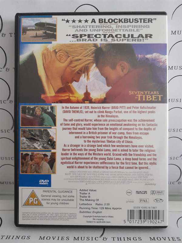 Seven Years in Tibet - Brad Pitt (DVD)